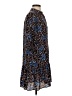 Saloni 100% Silk Floral Blue Black Blouse Size 2 - photo 4