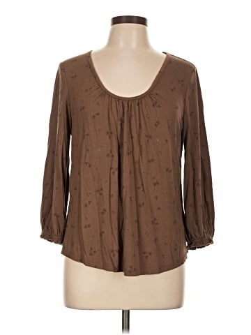 a.n.a. A New Approach 3/4 Sleeve Blouse (view 1)