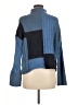 Central Park West Color Block Blue Turtleneck Sweater Size M - photo 2