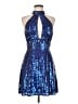 Sherri Hill 100% Polyester Blue Cocktail Dress Size 6 - photo 1