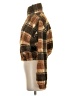 Zaful 100% Polyester Plaid Brown Faux Fur Jacket Size S - photo 5