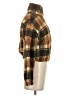 Zaful 100% Polyester Plaid Brown Faux Fur Jacket Size S - photo 4
