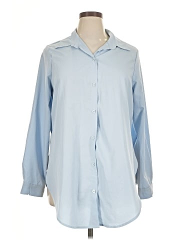 Shein Curve Long Sleeve Blouse (view 1)