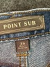 Point Sur 100% Cotton Blue Denim Shorts Size 25 waist - photo 3