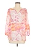 Como Blu Pink 3/4 Sleeve Blouse Size L - photo 1