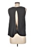 1.State Solid Gray Sleeveless T-Shirt Size M - photo 2