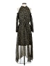 Sam Edelman 100% Polyester Print Black Casual Dress Size 4 - photo 1