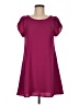 Everly Solid Burgundy Casual Dress Size M - photo 1