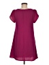 Everly Solid Burgundy Casual Dress Size M - photo 2