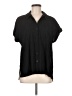 Calvin Klein Stripes Black Short Sleeve Blouse Size M - photo 1