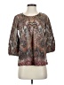 Assorted Brands Brown Tan 3/4 Sleeve Blouse Size S - photo 1