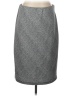 PIPHANY Chevron-herringbone Plaid Checkered-gingham Black Gray Formal Skirt Size L - photo 1