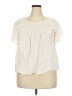 Old Navy 100% Rayon Ivory Short Sleeve Blouse Size 2X - photo 1