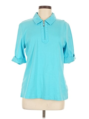 Karen Scott Short Sleeve Polo (view 1)