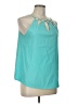 Unbranded 100% Polyester Teal Sleeveless Blouse Size L - photo 2