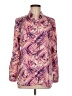 Chico's 100% Polyester Print Pink Long Sleeve Blouse Size Med (1) - photo 1
