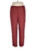 E Emmelle Solid Red Casual Pants Size L - photo 1