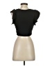 Zara Black Short Sleeve Top Size S - photo 2