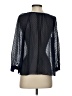 J.Crew Blue Black 3/4 Sleeve Blouse Size 2 - photo 2