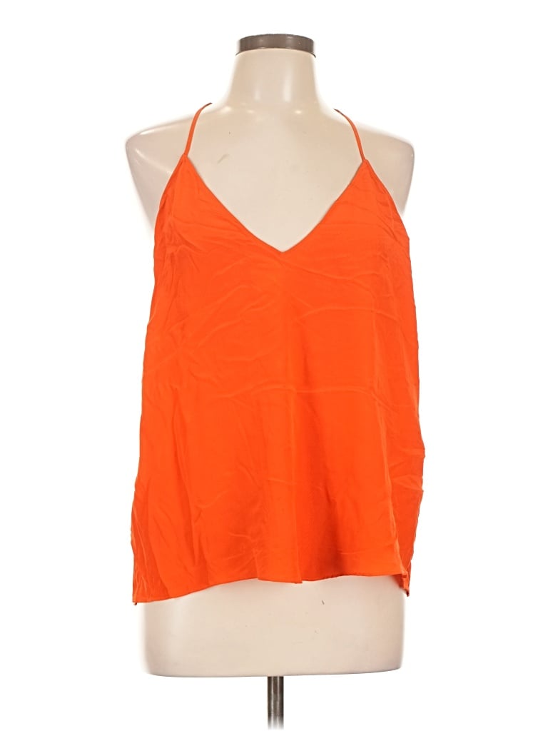 Pre-owned Bcbgmaxazria Sleeveless Blouse In Orange
