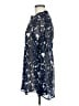 Express 100% Polyester Blue Long Sleeve Blouse Size M - photo 5