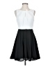 Express 100% Polyester Color Block Black Cocktail Dress Size 4 - photo 1