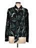 Unbranded 100% Polyester Print Teal Long Sleeve Blouse Size L (estimated) - photo 1