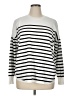 Marled by Reunited Stripes White Pullover Sweater Size XL - photo 1