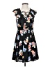 Express 100% Polyester Floral Black Casual Dress Size 4 - photo 1