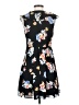 Express 100% Polyester Floral Black Casual Dress Size 4 - photo 2