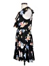 Express 100% Polyester Floral Black Casual Dress Size 4 - photo 5