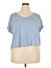 Democracy Blue Short Sleeve Top Size 2X - photo 1