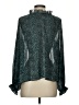 Zara Metallic Teal Long Sleeve Blouse Size S - photo 2