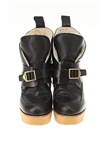 Chloé Leather shearling lined wedge Boots (view 2)