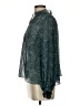 Zara Metallic Teal Long Sleeve Blouse Size S - photo 5