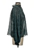Zara Metallic Teal Long Sleeve Blouse Size S - photo 4