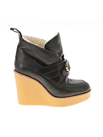 Chloé Leather shearling lined wedge Boots (view 1)