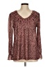 Unbranded 100% Cotton Brown Long Sleeve Blouse Size M - photo 1