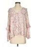 Dress Forum 100% Polyester Pink 3/4 Sleeve Blouse Size S - photo 1