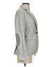 Ann Taylor LOFT 100% Cotton Chevron-herringbone Gray Blazer Size 0 - photo 4
