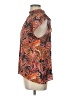 Chufy 100% Viscose Paisley Orange Short Sleeve Blouse Size L - photo 5