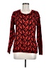 TWO by Vince Camuto 100% Acrylic Print Red Pullover Sweater Size M - photo 1