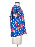 Crosby 100% Rayon Print Blue Short Sleeve Blouse Size XS - photo 4