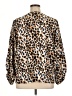Versona 100% Polyester Animal Print Brown Long Sleeve Blouse Size XL - photo 2