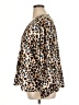 Versona 100% Polyester Animal Print Brown Long Sleeve Blouse Size XL - photo 5
