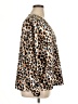 Versona 100% Polyester Animal Print Brown Long Sleeve Blouse Size XL - photo 4