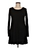Discreet Solid Black Casual Dress Size M - photo 1