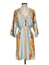 Shein Paisley Blue Casual Dress Size 2 - photo 1