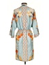 Shein Paisley Blue Casual Dress Size 2 - photo 2