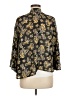 Xhilaration 100% Polyester Floral Black 3/4 Sleeve Blouse Size M - photo 2